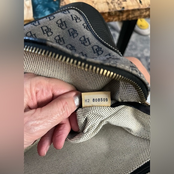 Dooney & Bourke Black and Gray Signature Monogram Backpack